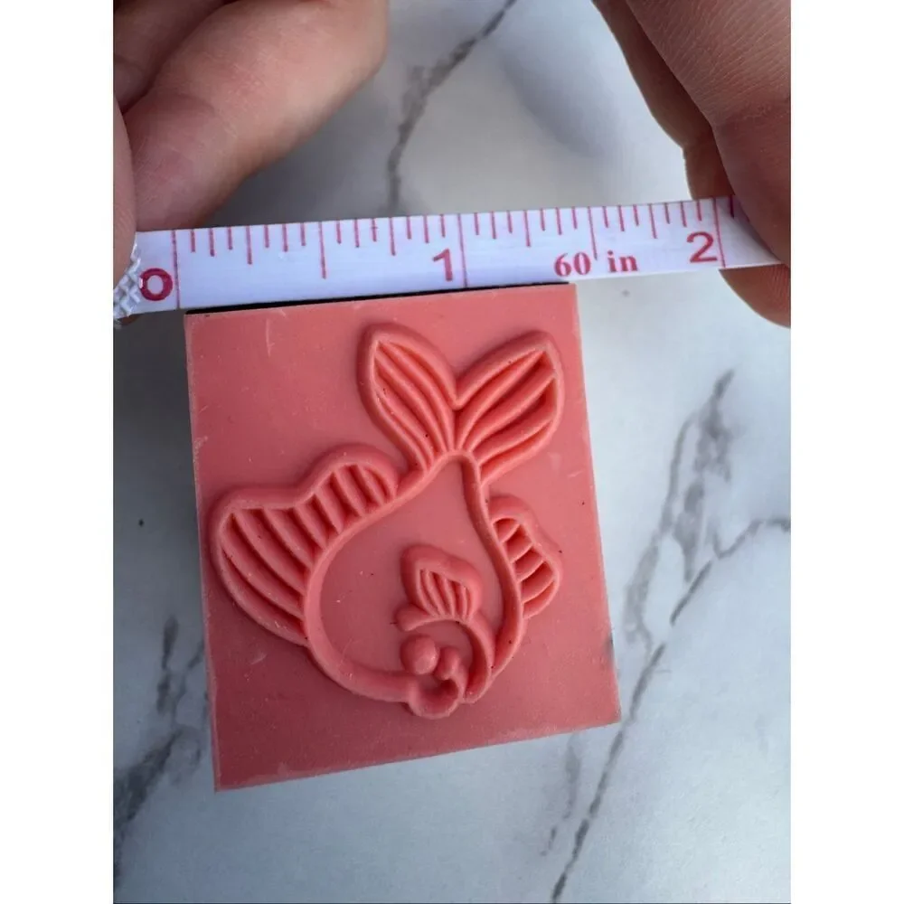 New Carton Goldfish Rubber Stamp
